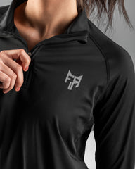 Women’s Black Zip Pullover