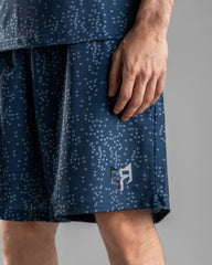 Men’s Patterned Blue Shorts