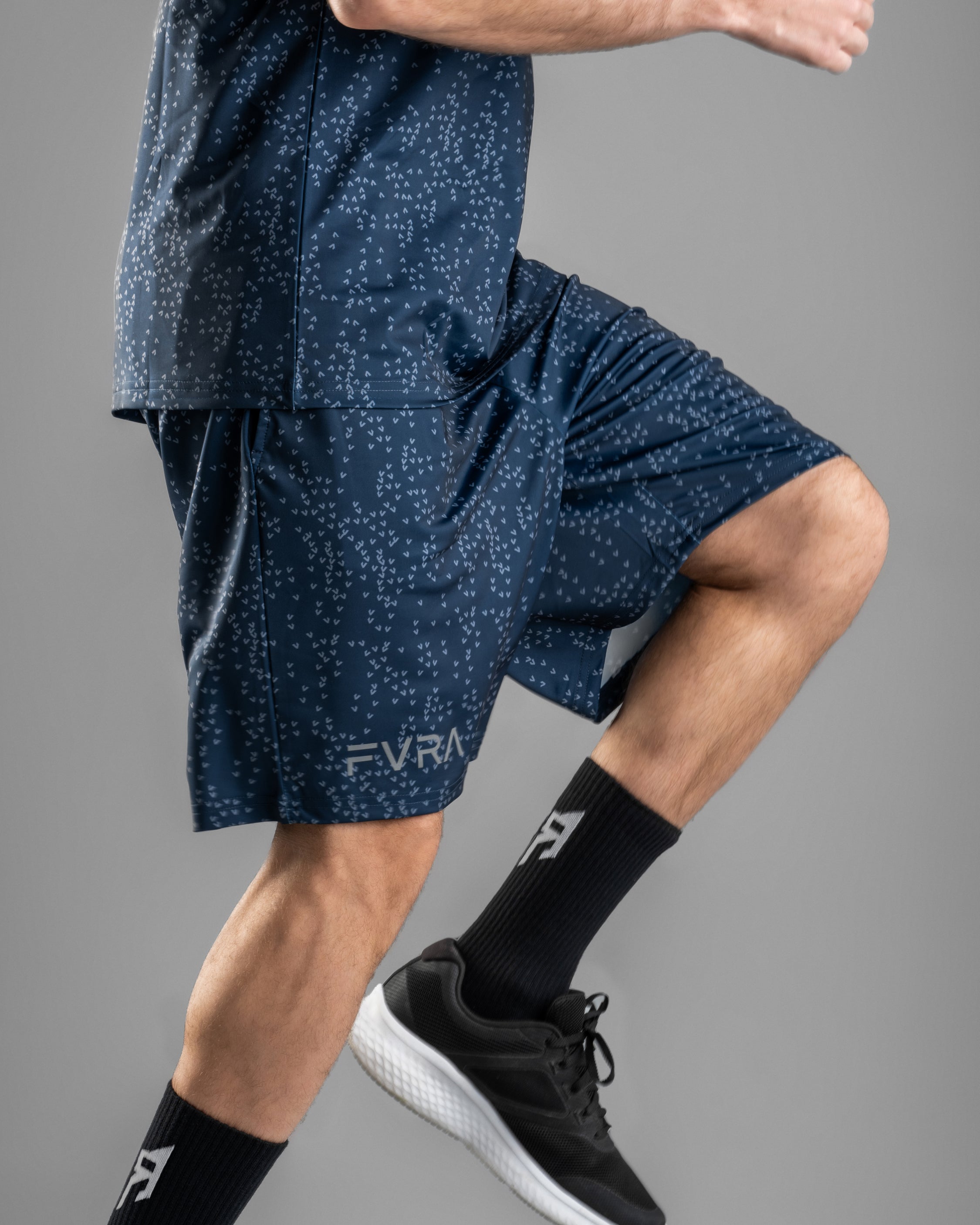 Men’s Patterned Blue Shorts